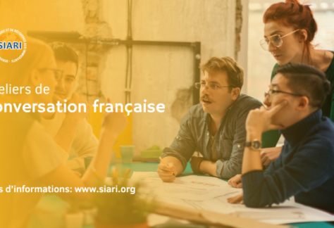 Banniere de présentation de notre atelier de conversation française